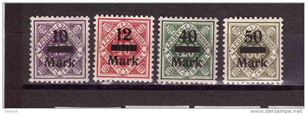 1923 WURTTEMBERG Dienstmarken Overprinted  Michel N° 160/61-164/65  Absolutely Perfect MNH ** - Sonstige & Ohne Zuordnung