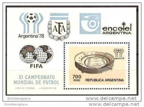 ARGENTINA -  1978 FOOTBALL WORLD CUP S/S MNH *** - Blokken & Velletjes