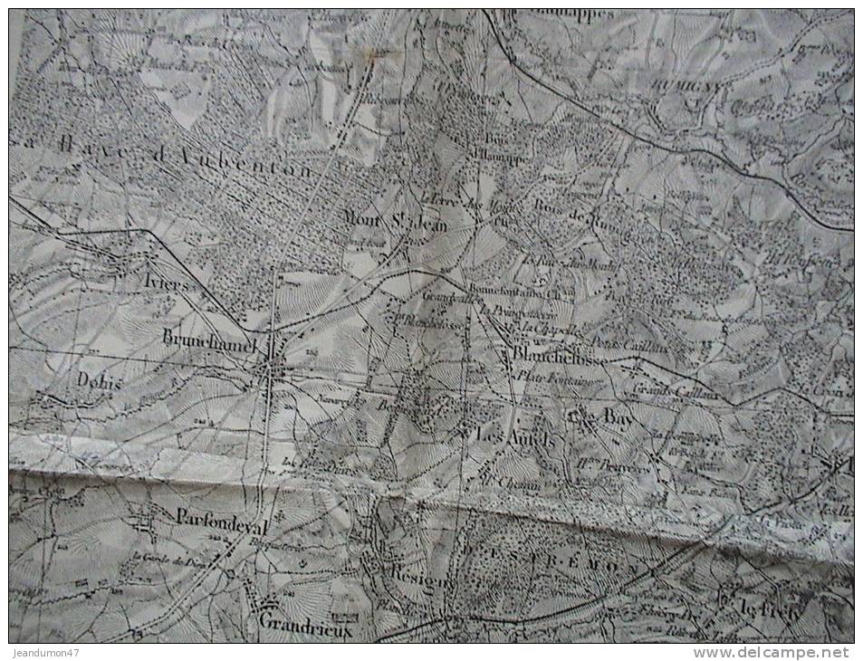 DEPT. 08. - . CARTE TOPOGRAPHIQUE - RETHEL - Topographische Karten