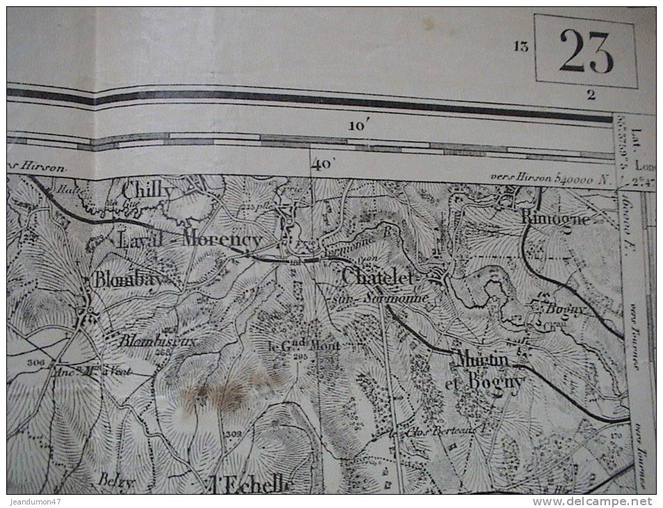 DEPT. 08. - . CARTE TOPOGRAPHIQUE - RETHEL - Topographische Karten