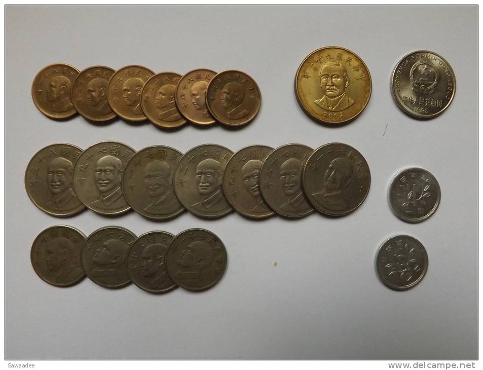 PIECE - ASIE - CHINE - TAIWAN - JAPON - SINGAPOR - INDONESIE - DIFFERENTES DATES - LOT DE 55 PIECES - Alla Rinfusa - Monete