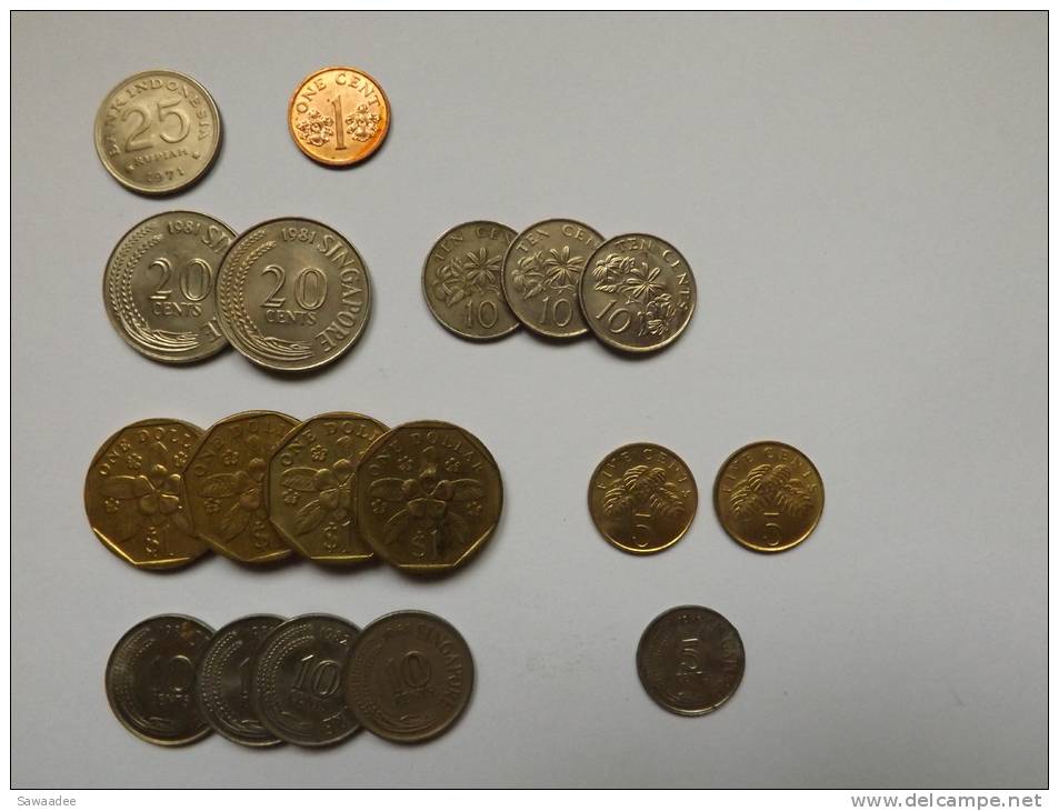 PIECE - ASIE - CHINE - TAIWAN - JAPON - SINGAPOR - INDONESIE - DIFFERENTES DATES - LOT DE 55 PIECES - Lots & Kiloware - Coins