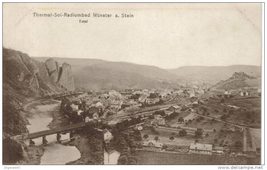 CPA BAD MUNSTER AM STEIN EBERNBURG (Allemagne-Rhénanie Palatinat) - Vue Générale - Bad Muenster A. Stein - Ebernburg