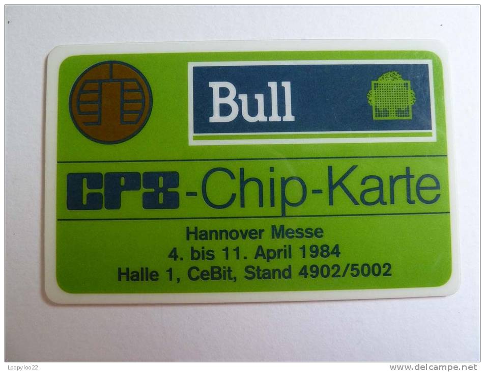 GERMANY -  Bull Specimen - CeBit 1984 -  V RARE - T-Series : Tests