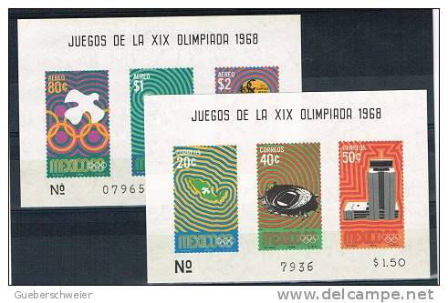 JO68/E4 - MEXIQUE BF 16/19 Neufs J.O. Mexico 1968 - Mexiko