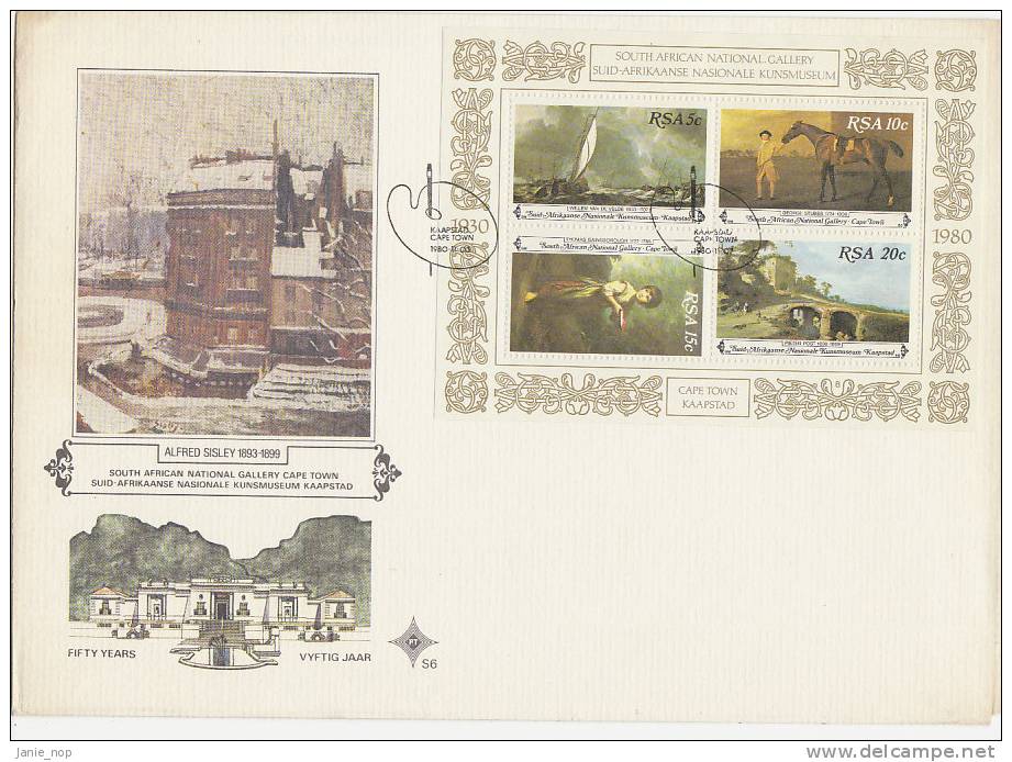 South Africa-1980 National Gallery MS FDC - FDC