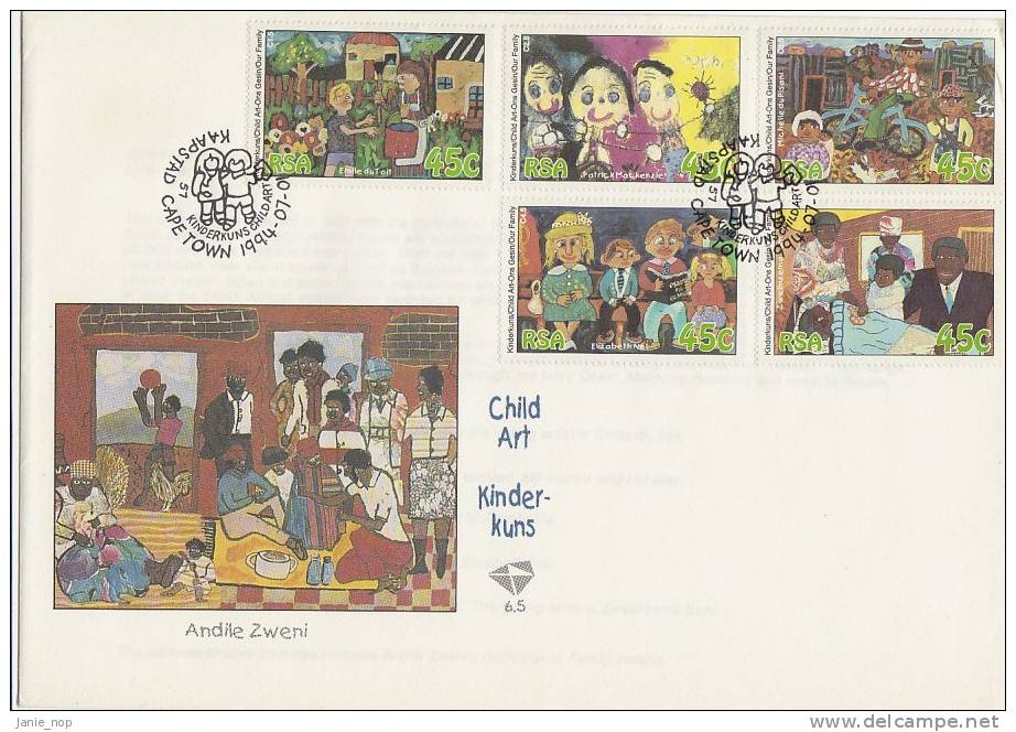 South Africa-1994 Child Art  FDC - FDC