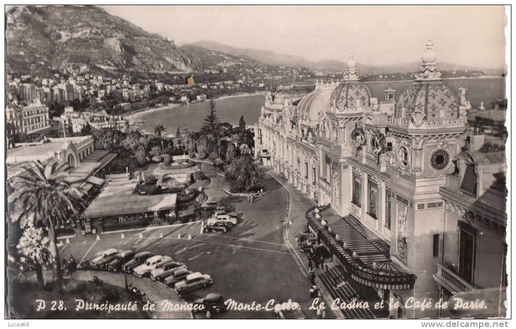 1957 MONTE-CARLO - LE CASINO ET LE CAFE DE PARIS - Autres & Non Classés