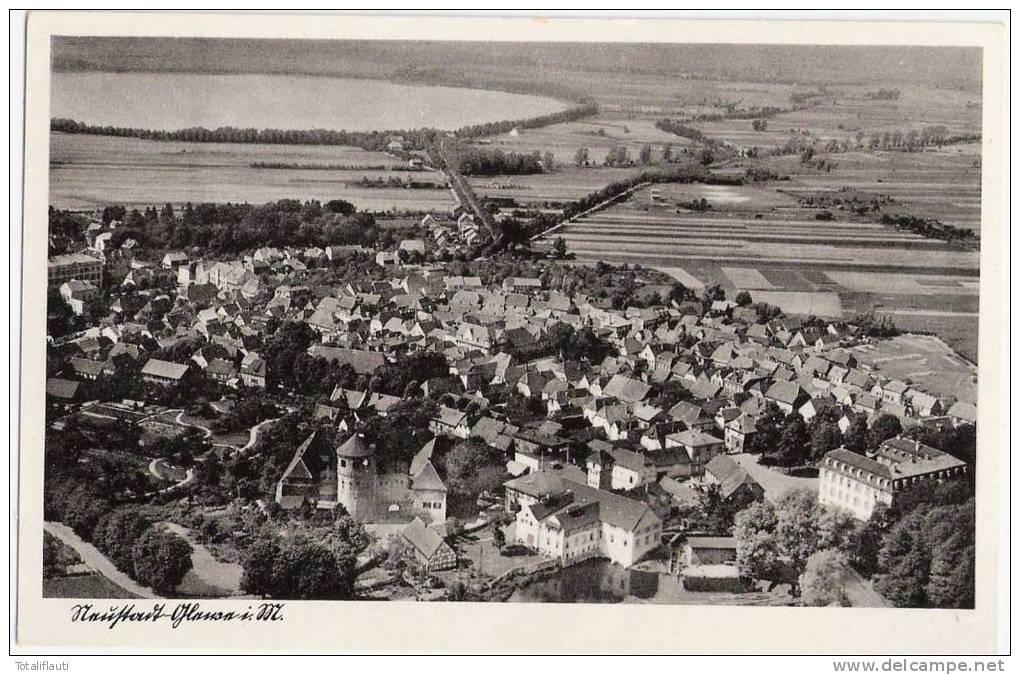 Neustadt Glewe Luftaufnahme Von Burg In Richtung See TOP-Erhaltung Ungelaufen - Ludwigslust