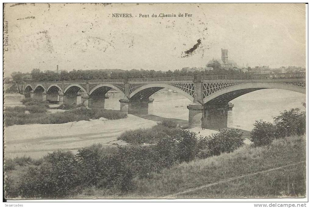 NEVERS, PONT DU CHEMIN DE FER. SCAN R/V - Nevers