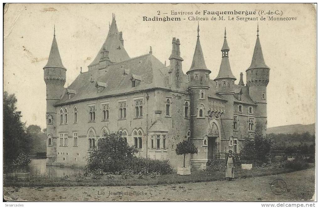 RADINGHEM - CHATEAU DE M. LE SERGEANT DE MONNECOVE. SCAN R/V - Fauquembergues