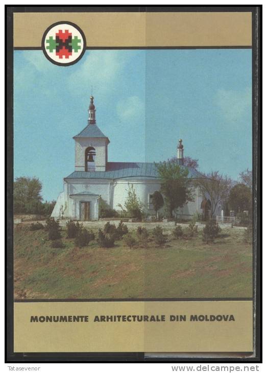 MOLDOVA Stamped Stationery Post Cards Set MD Pc Stat 013-022 ARCHITECTURAL MONUMENTS Of MOLDOVA Churches - Moldova