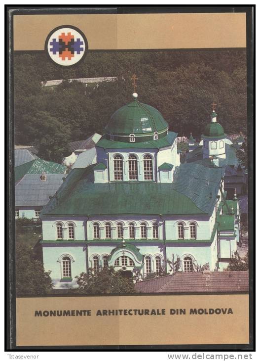 MOLDOVA stamped stationery post cards set MD pc stat 013-022 ARCHITECTURAL MONUMENTS of MOLDOVA Churches