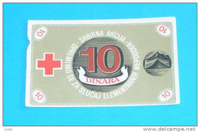 RED CROSS ( Croatian Coupon ) Voucher Bon Croix Rouge Cruz Roja Croce Rossa Rotes Kreuz Blood Donating - Non Classés