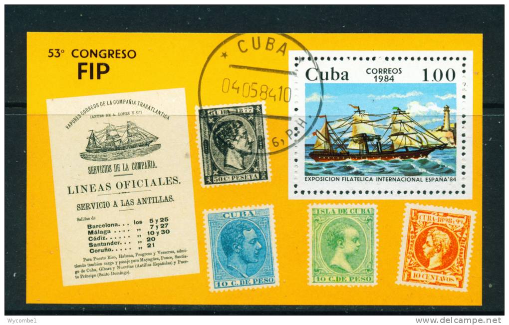 CUBA - 1984 Stamp Exhibition Miniature Sheet Used - Hojas Y Bloques