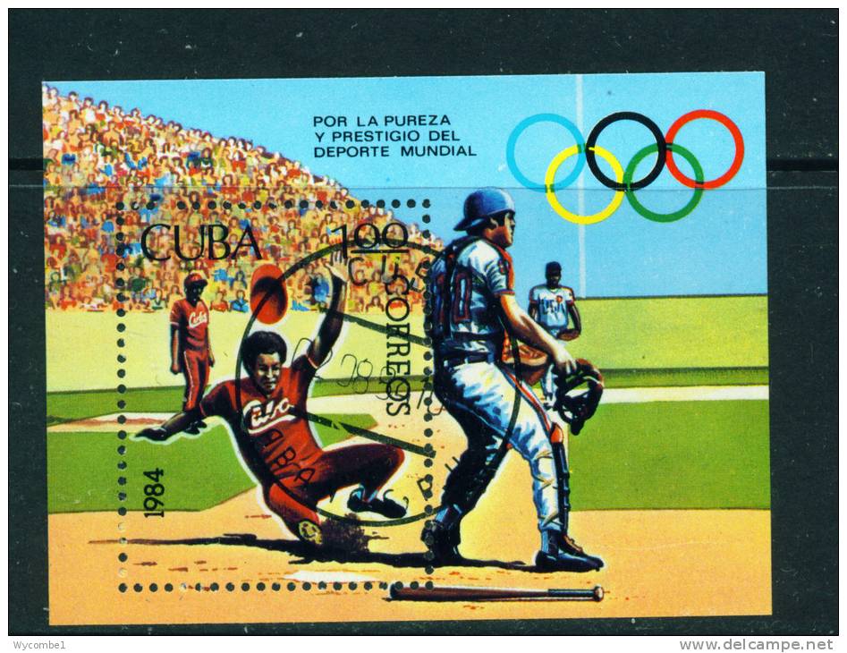 CUBA - 1984 Olympic Games Miniature Sheet Used - Blocs-feuillets