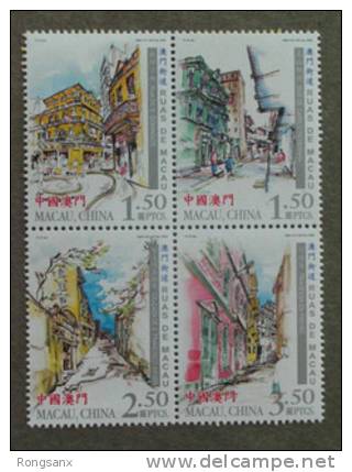 2006 MACAO/MACAU - STREET SCENES 4V - Unused Stamps