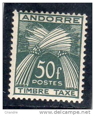 Andorre Français:1961 Timbre Taxe N° 40** - Ungebraucht