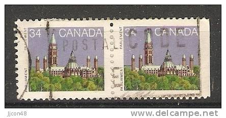 Canada  1985-90 Definitives; Parliament  (o) - Sellos (solo)