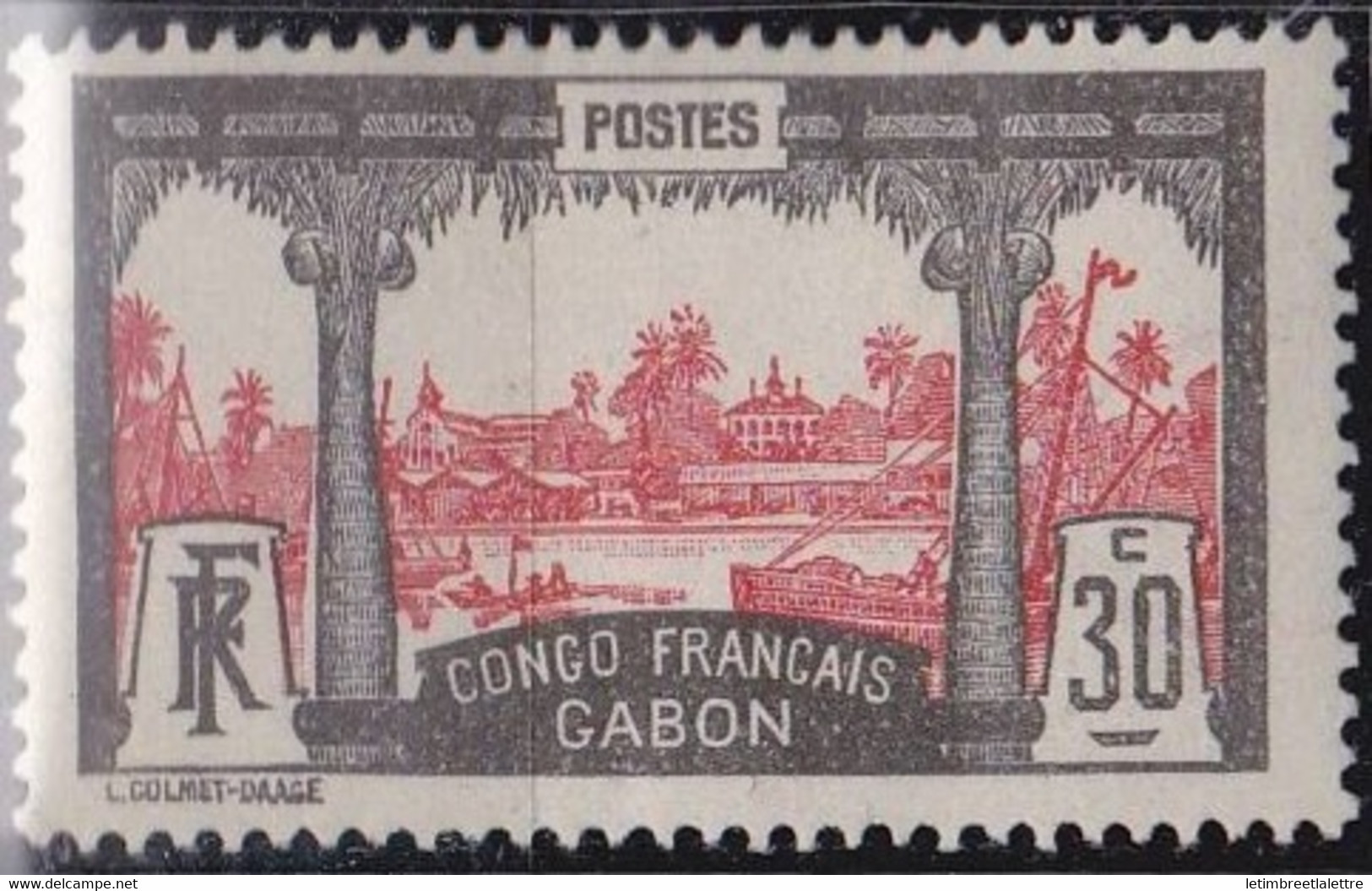 ⭐ Gabon - YT N° 40 * - Neuf Avec Charnière - 1910 ⭐ - Unused Stamps