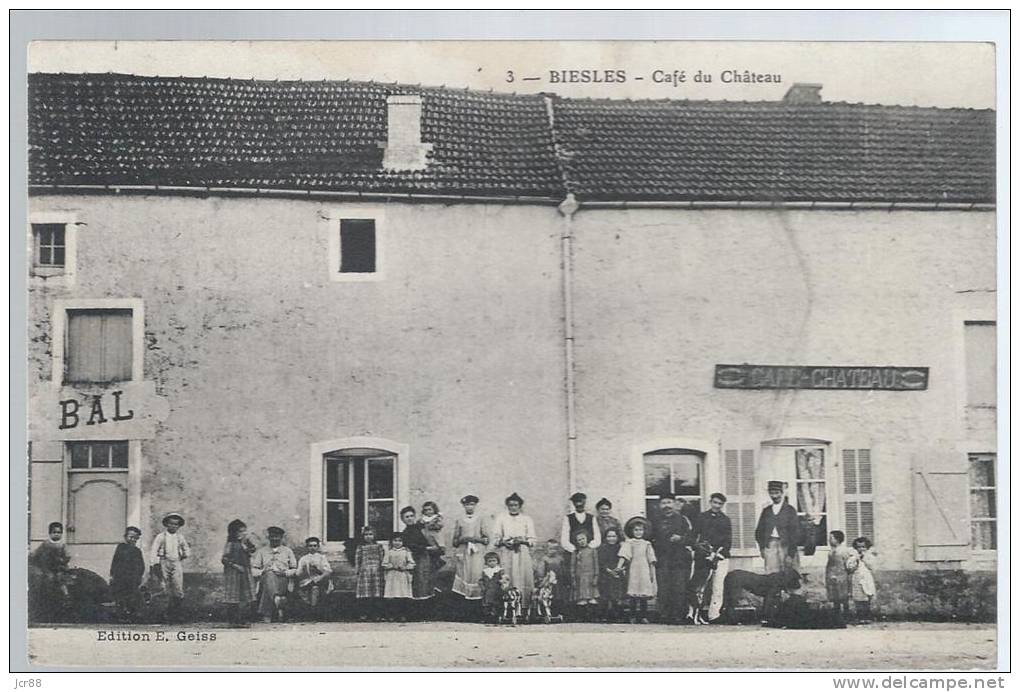 52 - Haute Marne - Biesles - Café Du Chateau - Chevillon