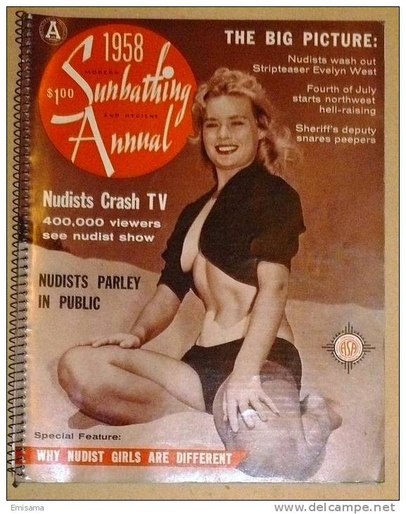 Sunbathing Annual 1958 Rivista Per Adulti - Altri & Non Classificati