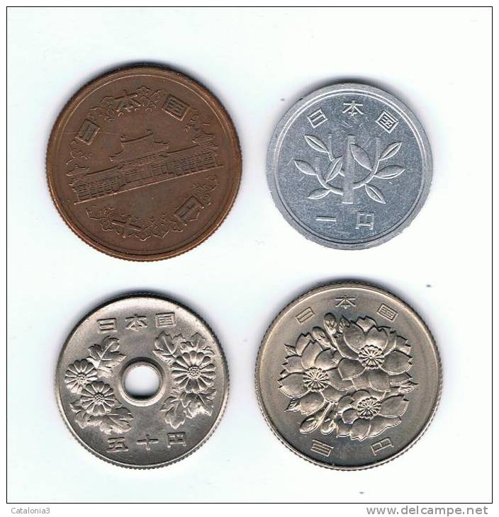 JAPON - JAPAN - Lote 4 Monedas Diferentes - Japan