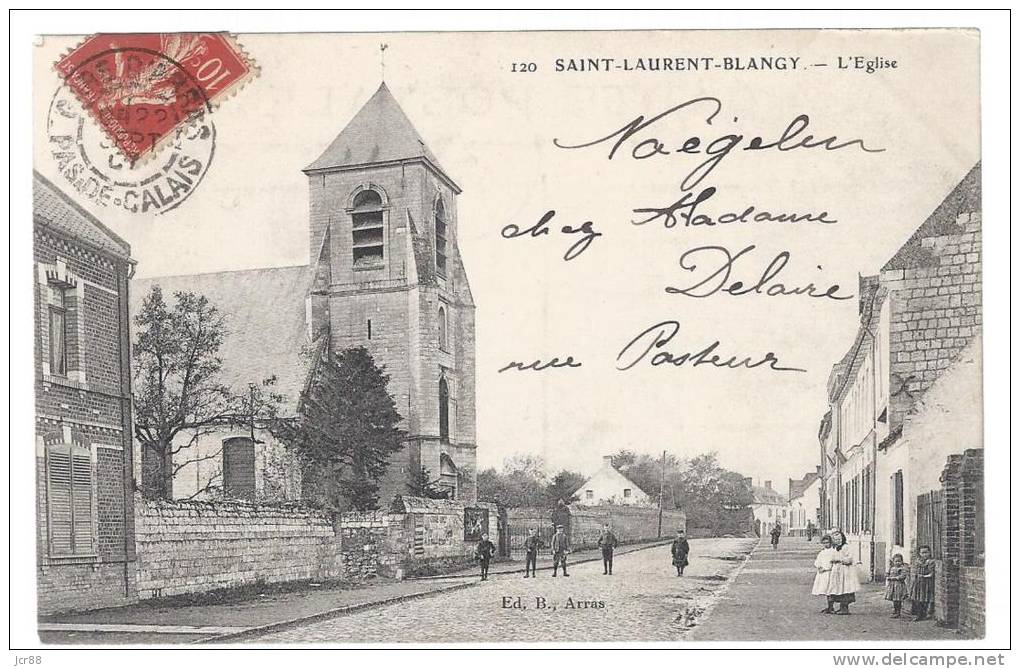 62 - Pas De Calais - Saint Laurent Blangy - L'Eglise - Saint Laurent Blangy