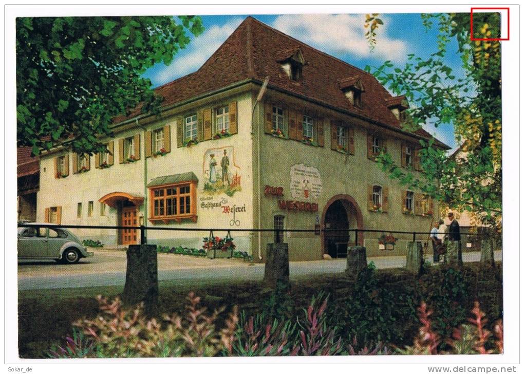 AK Kandern, Baden-Württemberg, Südl. Schwarzwald, Historisches "Gasthaus Zur Weserei" - Kandern