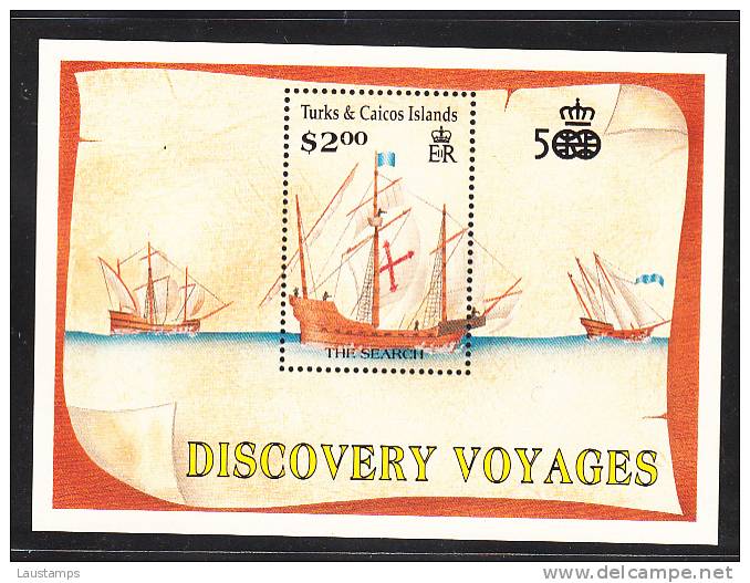 Turks & Caicos 1991 Columbus Discovery Of America S/S MNH - Christoph Kolumbus