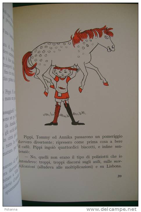 PFE/16 Astrid Lindgren PIPPI CALZELUNGHE Vallecchi 1973/Illustrazioni Di I.Vang Nyman - Enfants Et Adolescents