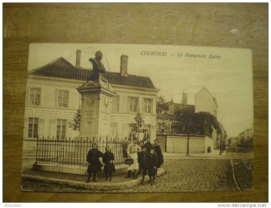 KORTRIJK/COURTRAI//Monume Nt Robbe (Animee) Feldpost 1914/Zeldzaam - Kortrijk