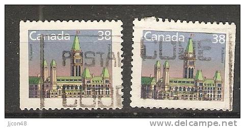 Canada  1985-90 Definitives; Parliament  (o) - Timbres Seuls