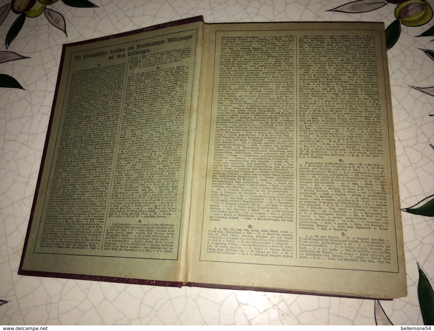 Dictionnaire Allemand Köenigs Wörterbuch Der Deutschen Sprache Und Sämtlicher -  écrit En Gothique Année 1912 - Dictionnaires