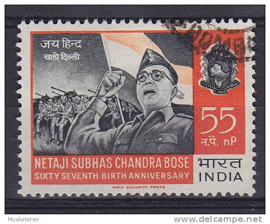 India 1964 Mi. 369     55 N P Subhas Chandra Bose Indian Army - Oblitérés