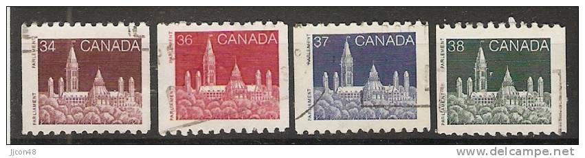 Canada  1985-90 Definitives; Parliament  (o) - Coil Stamps