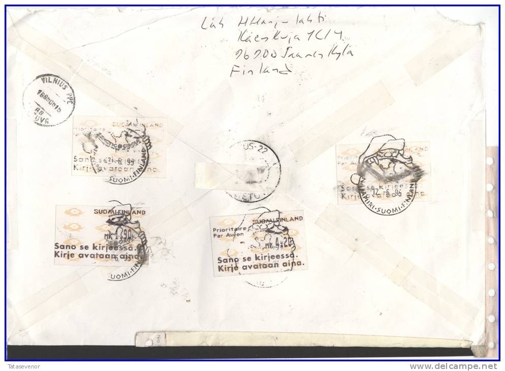 FINLAND B2 Cover 007 Postal History ARCTIC CIRCLE Racing Makinen Kankkunen - Briefe U. Dokumente