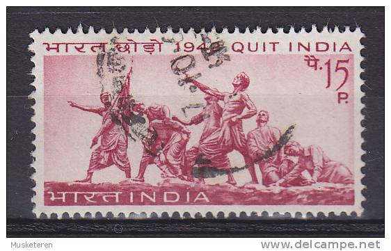 India 1967 Mi. 432     15 P Bewegung "Freies Indien" Gedenkstätte Skulptur Von Davi Prosad Roy Choudbury - Gebraucht