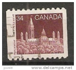 Canada  1985-90 Definitives; Parliament  (o) - Coil Stamps