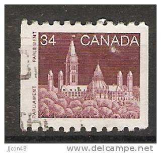 Canada  1985-90 Definitives; Parliament  (o) - Coil Stamps