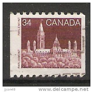 Canada  1985-90 Definitives; Parliament  (o) - Francobolli In Bobina