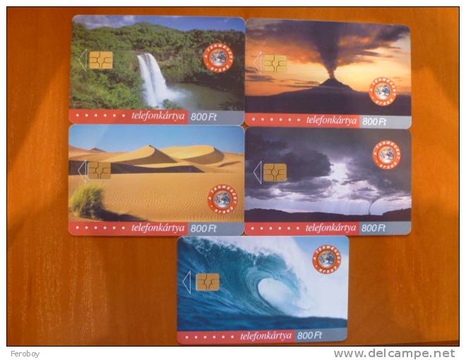 Hungary: Forces Of Nature 5 Pcs (desert, Volcano, Wave, Waterfall, Tornado) - Colecciones