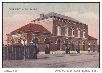 Beverloo - Der Bahnhof (gare, Animée, Colorée, Feldpost, Peu Vue) - Leopoldsburg (Camp De Beverloo)