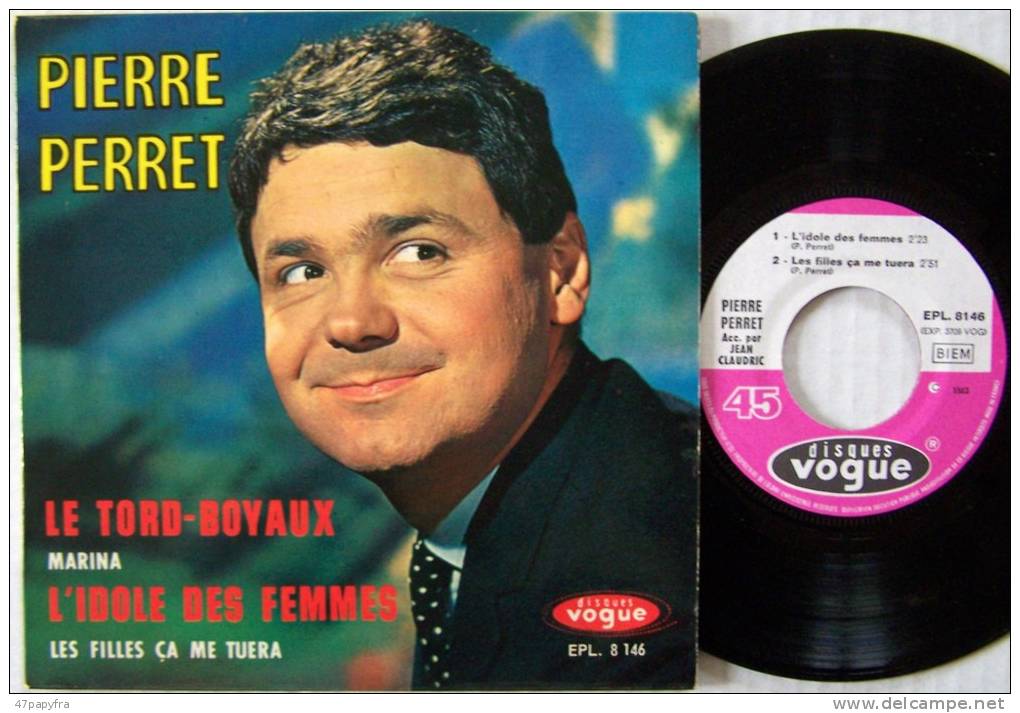 Pierre PERRET 45T VINYLE EP BIEM ORIGINAL  Le Tord-boyaux EX  / MINT Parfait état - 45 T - Maxi-Single