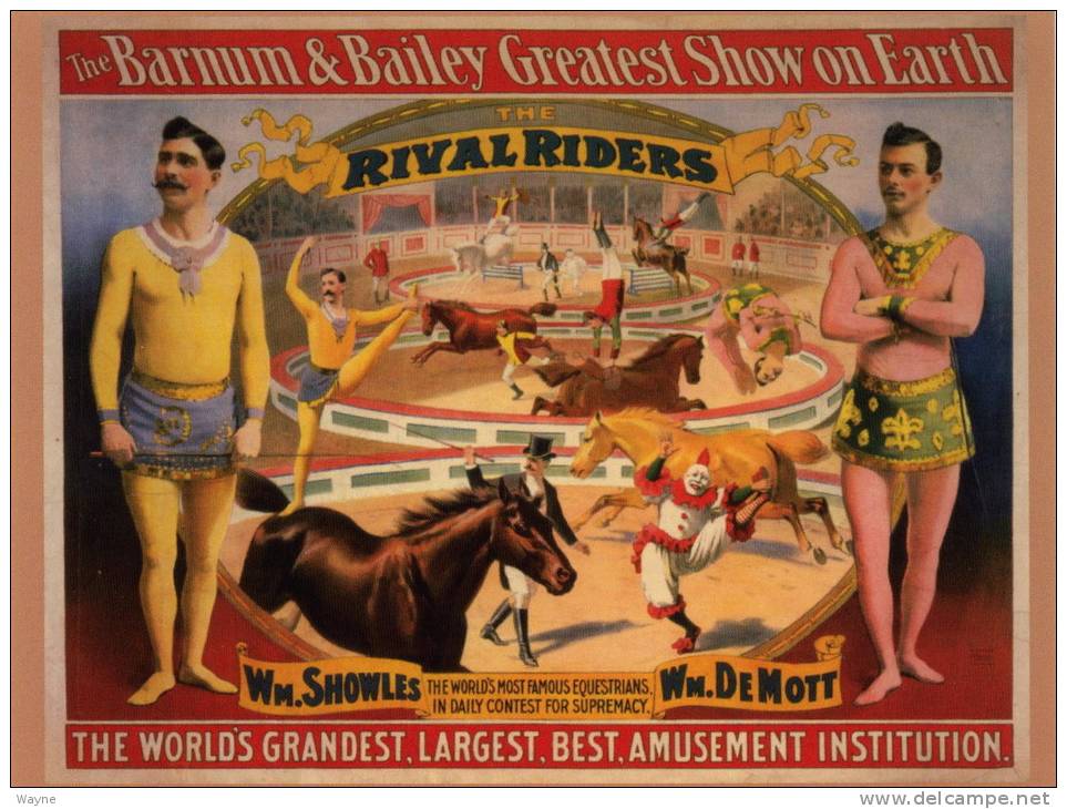 CPM - Cirque - Barnum & Bailey - Greatest Show On Earth  - The Rival Riders - Clown - Acrobates - Cirque