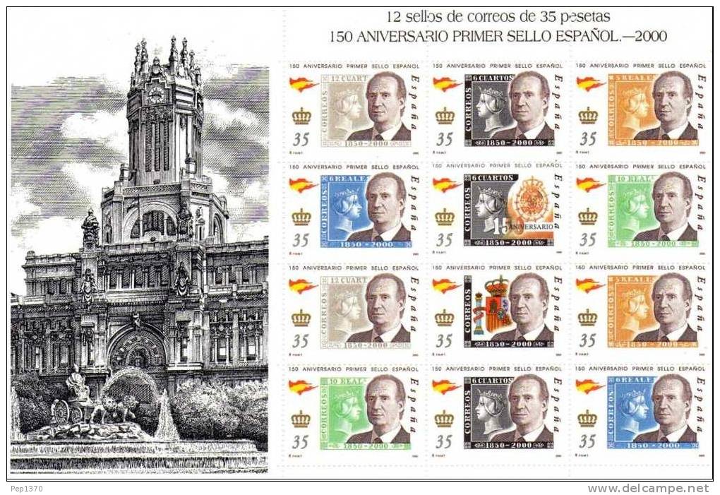 ESPAÑA 2000 - 150 ANIVERSARIO DEL SELLO - EDIFIL Nº 3687-3693 - YVERT 3254-3260 - Timbres Sur Timbres