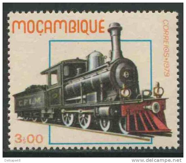 Mocambique  Mozambique 1979 Mi 721 ** Cape Government Railway 1st Cl/ Dampflokomotiven Von Eisenbahnlinien In Moçambique - Eisenbahnen