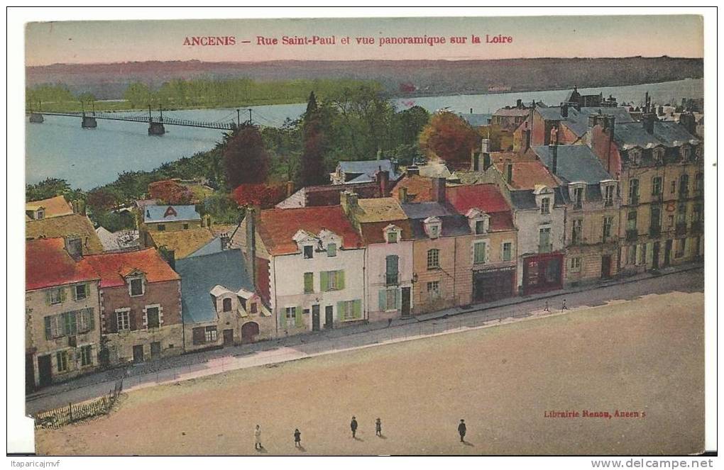 R : Loire  Atalntique :  ANCENIS :  Rue  Saint  Paul  Et Vue - Ancenis