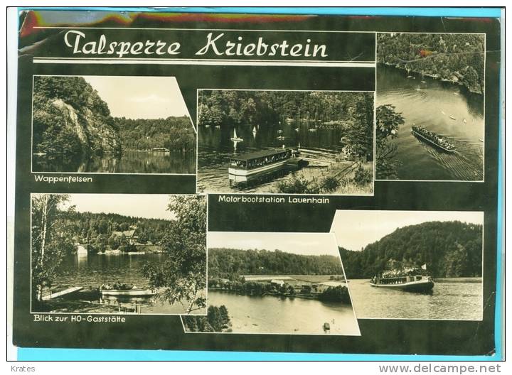 Postcard - Talsperre Kriebstein - Mittweida