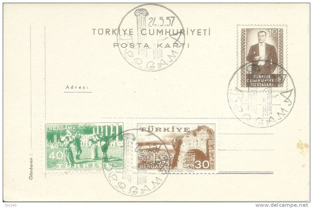 Turkey; 1953 Postal Stationery - Ganzsachen